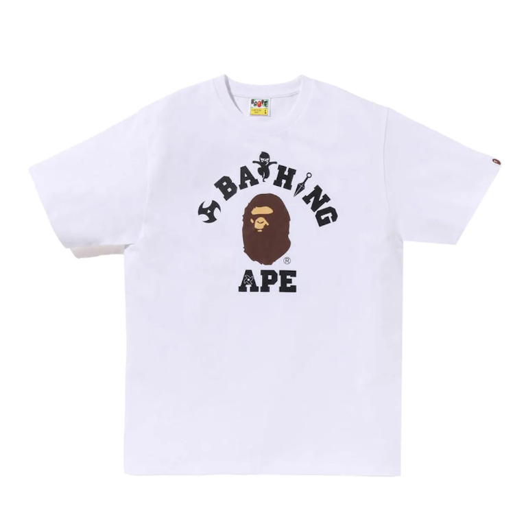 BAPE Ninja College Tee White