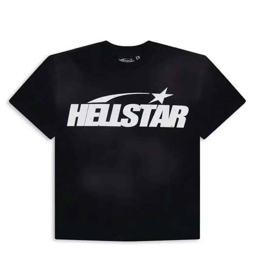 Hellstar Classic Logo Gel Print T-shirt Black