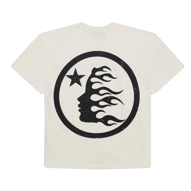 Hellstar Classic Logo T-Shirt White/Black (Gel Print)