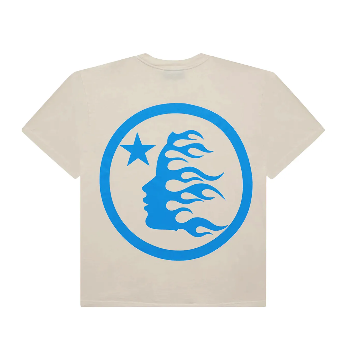 Hellstar Classic T-Shirt White/Blue (Gel Print)