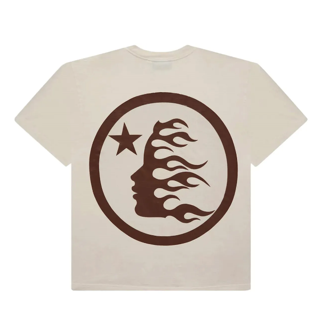 Hellstar Classic T-Shirt White/Brown (Gel Print)