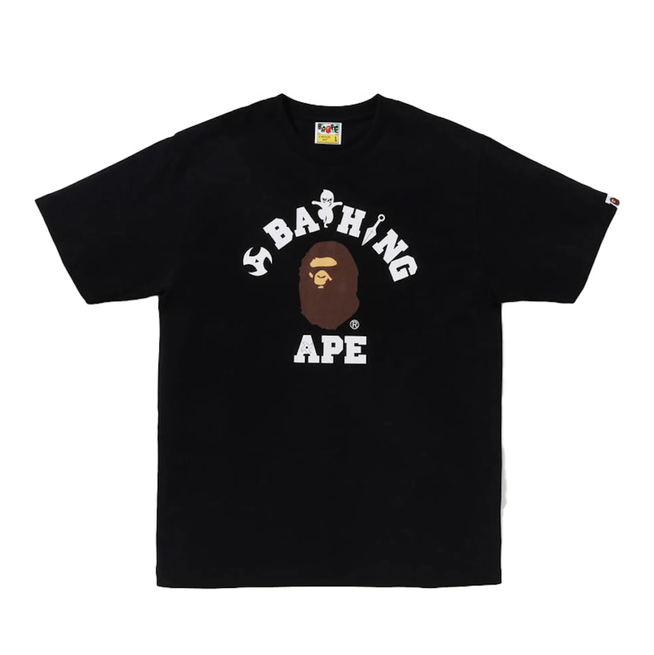 BAPE Ninja College Tee Black